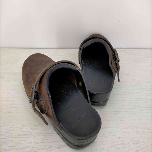 ダンスコ dansko オープンヒールクロッグス オイルドレザー レディース JPN:38